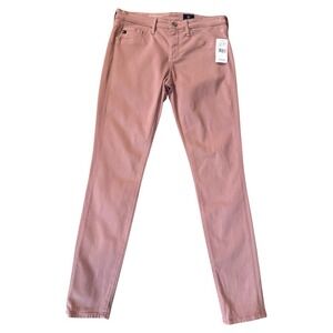 AG Adriano Goldschmied The Legging Ankle Super Skinny Jeans Pink Size 4 27